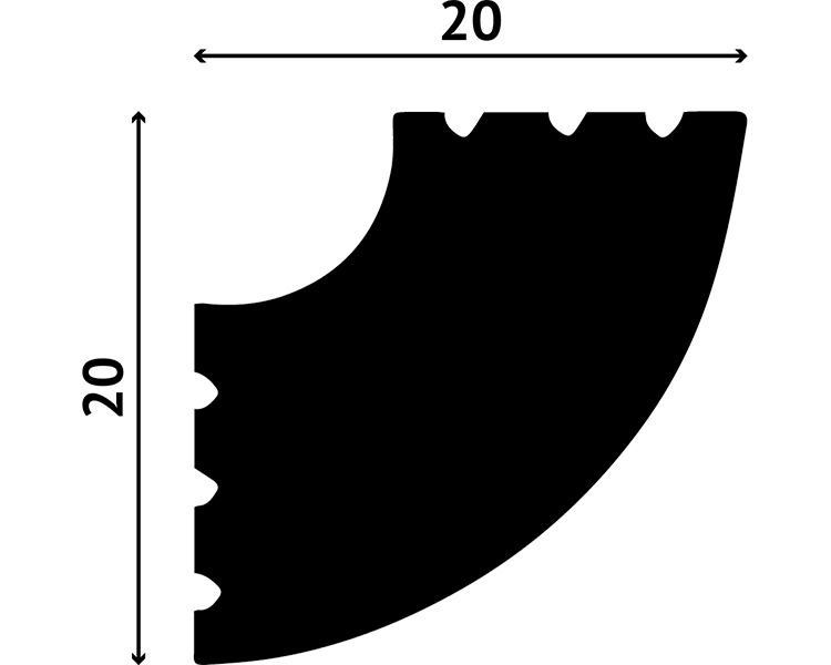 Отделка стен и потолка Карниз Decostar Polystyle SG-20/20