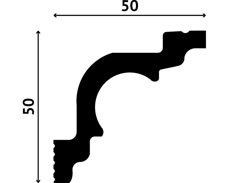 Отделка стен и потолка Карниз Decostar Polystyle SG-50/50