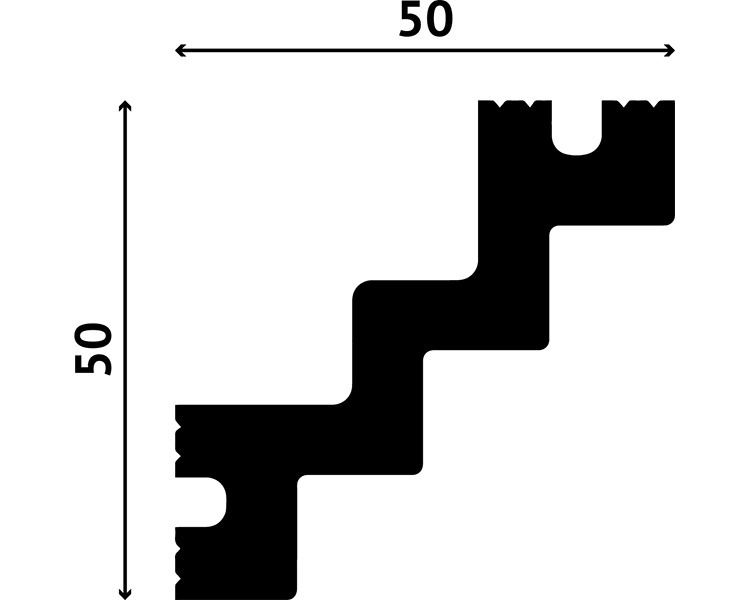 Отделка стен и потолка Карниз Decostar Polystyle SG-B50/50