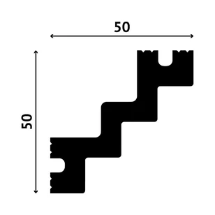 Карниз Decostar Polystyle SG-B50/50