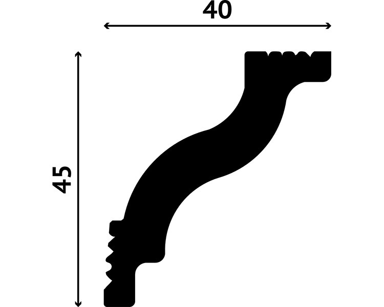 Отделка стен и потолка Карниз Decostar Polystyle SG-45/40