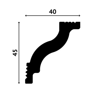 Карниз Decostar Polystyle SG-45/40