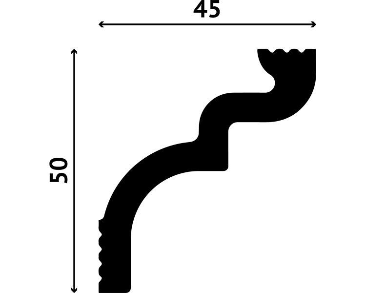 Отделка стен и потолка Карниз Decostar Polystyle SG-50/45