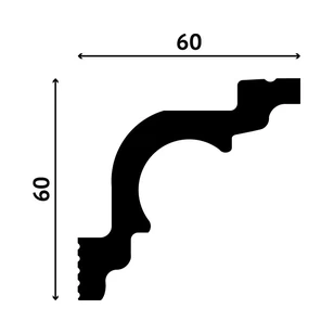Карниз Decostar Polystyle SG-60/60