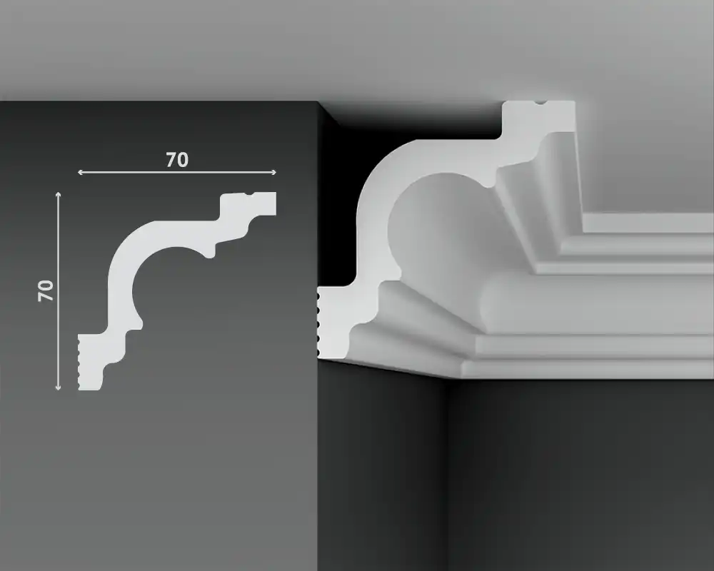 Отделка стен и потолка Карниз Decostar Polystyle SG-А70/70