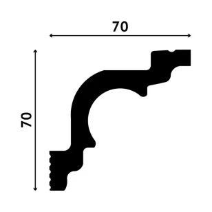 Карниз Decostar Polystyle SG-А70/70