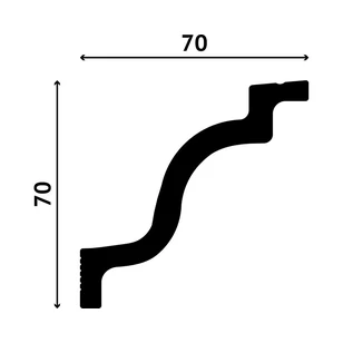 Карниз Decostar Polystyle SG-B70/70