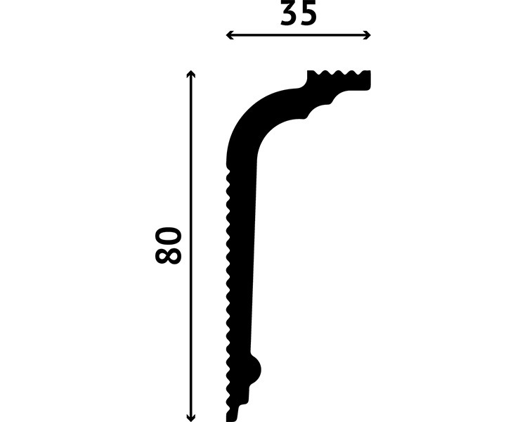 Отделка стен и потолка Карниз Decostar Polystyle SG-80/35
