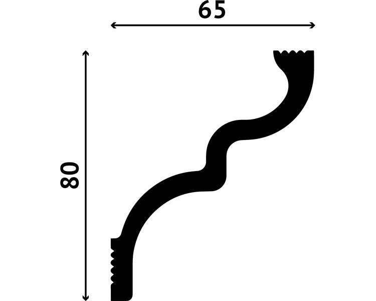 Отделка стен и потолка Карниз Decostar Polystyle SG-80/65
