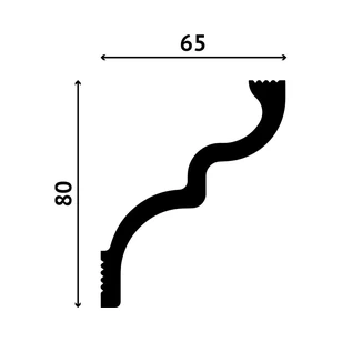 Карниз Decostar Polystyle SG-80/65