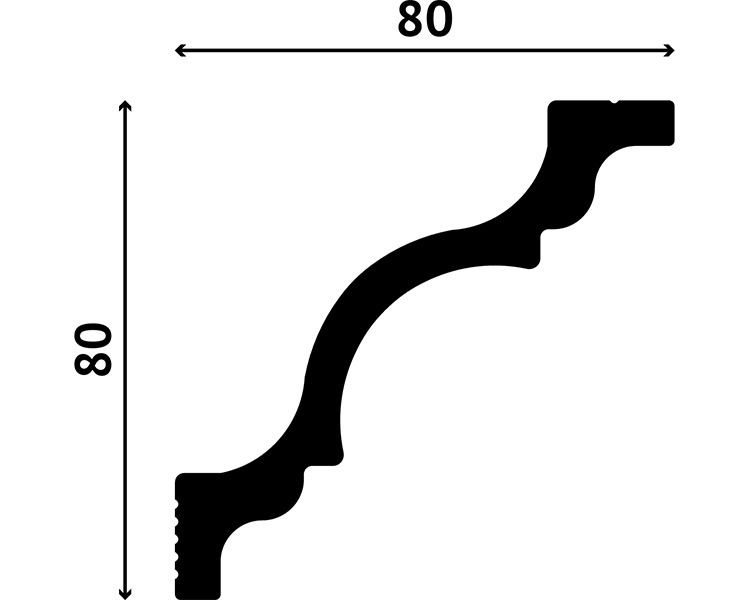Отделка стен и потолка Карниз Decostar Polystyle SG-80/80