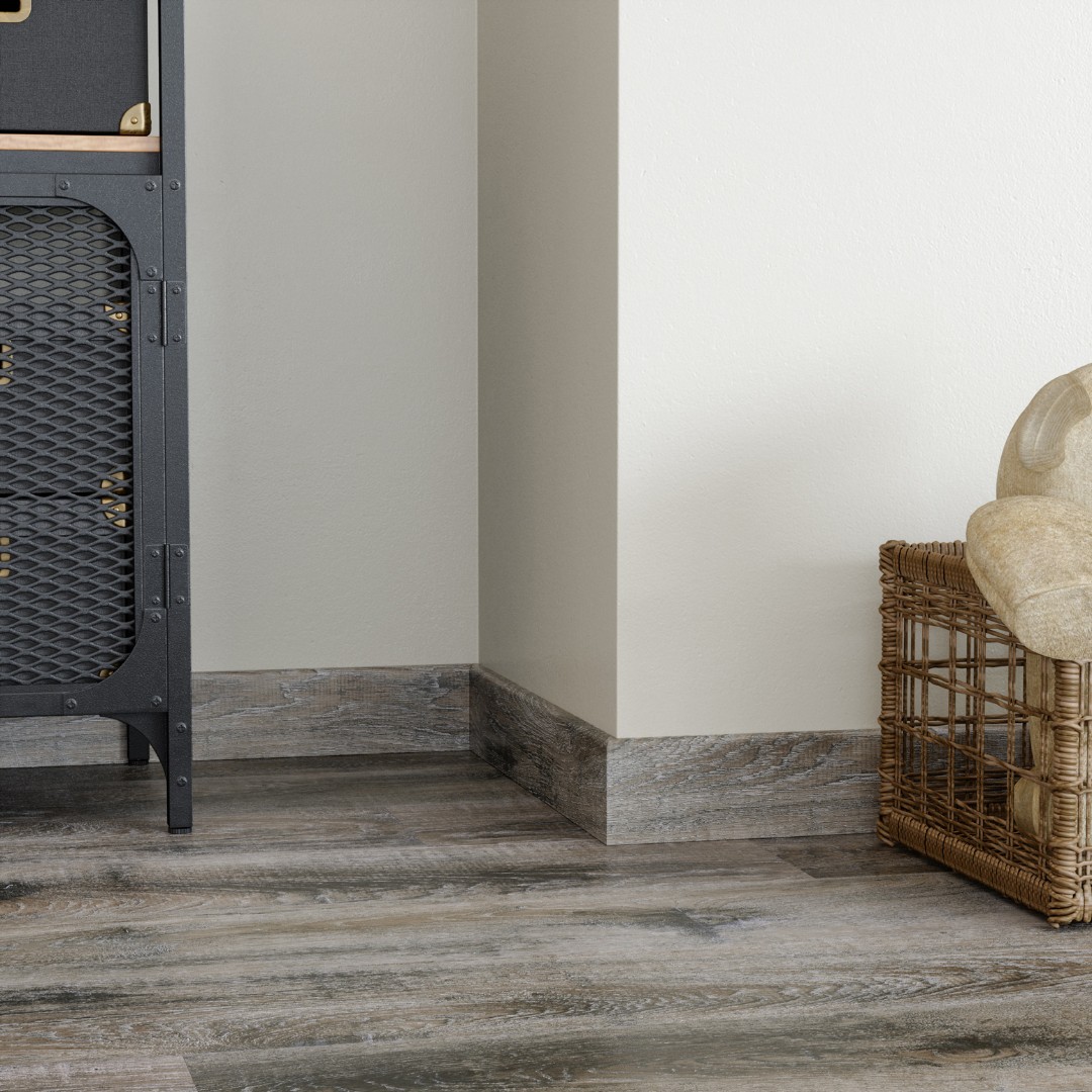 Отделка стен и потолка Кварцевый плинтус Fargo 366-1 Дуб Дакота градиент