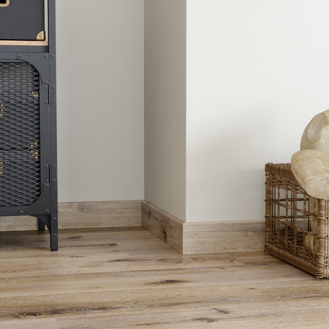 Отделка стен и потолка Кварцевый плинтус Fargo DL 1603 Дуб Кантри градиент