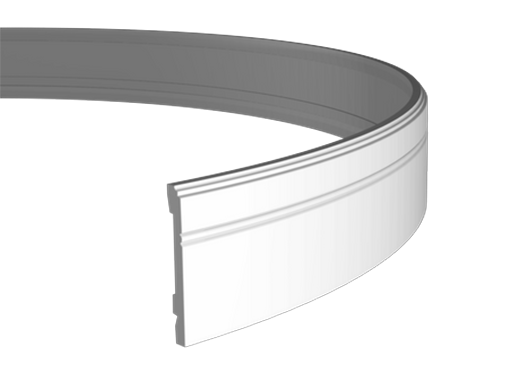 Отделка стен и потолка Плинтус Европласт 1.53.103 гибкий 2000х109х14 мм