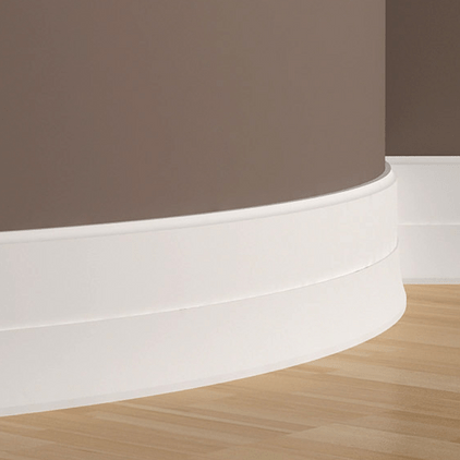 Отделка стен и потолка Плинтус Европласт 1.53.105 гибкий 2000х160х25 мм