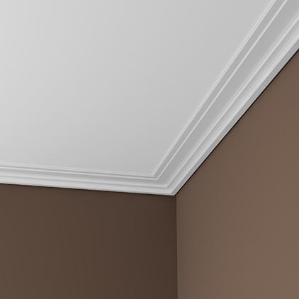 Отделка стен и потолка Карниз Европласт 1.50.296 жёсткий 110х35х2000 мм