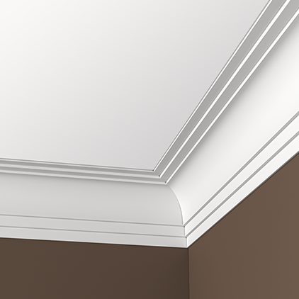Отделка стен и потолка Карниз Европласт 1.50.147 жёсткий 125х173х2000 мм