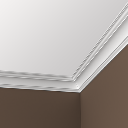 Отделка стен и потолка Карниз Европласт 1.50.113 жёсткий 80х83х2000 мм