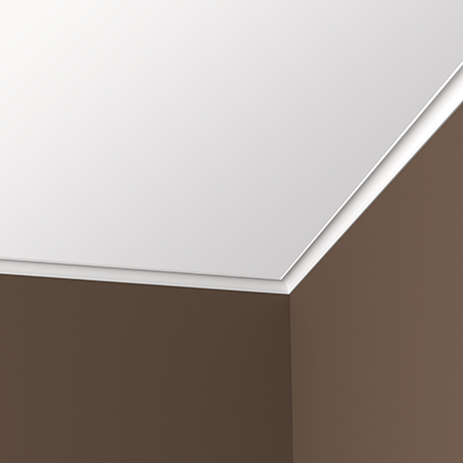 Отделка стен и потолка Карниз Европласт 1.50.154 жёсткий 23х23х2000 мм