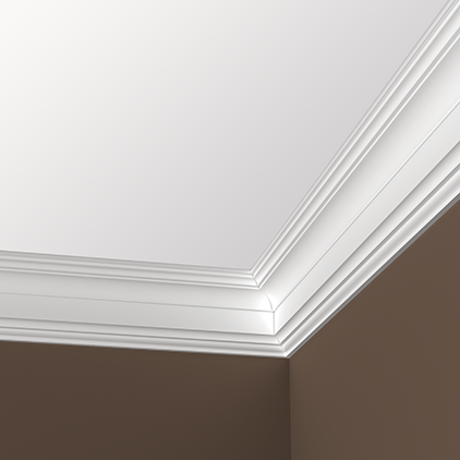 Отделка стен и потолка Карниз Европласт 1.50.254 жёсткий 93х130х2000 мм