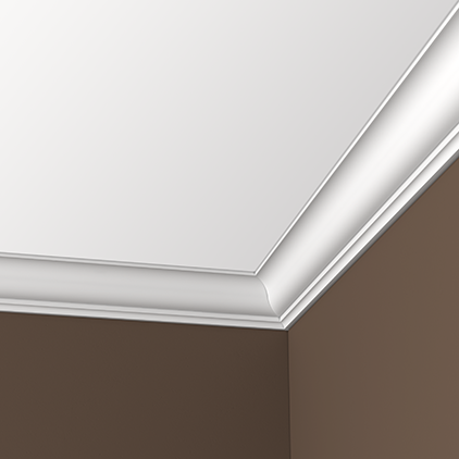 Отделка стен и потолка Карниз Европласт 1.50.144 жёсткий 82х81х2000 мм