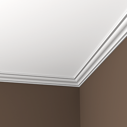 Отделка стен и потолка Карниз Европласт 1.50.103 жёсткий 50х50х2000 мм