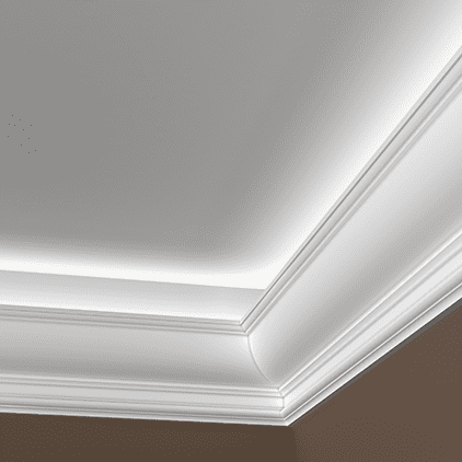 Отделка стен и потолка Карниз Европласт 1.50.209 жёсткий 117х152х2000 мм