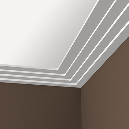 Отделка стен и потолка Карниз Европласт 1.50.142 жёсткий 195х45х2000 мм