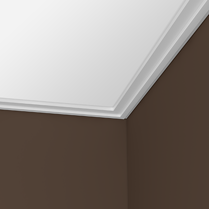 Отделка стен и потолка Карниз Европласт 1.50.298 жёсткий 40х13х2000 мм
