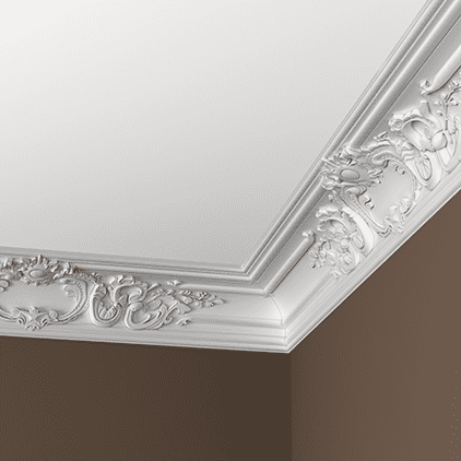 Отделка стен и потолка Карниз Европласт 1.50.252 жёсткий 120х119х2000 мм