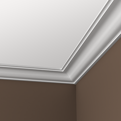 Отделка стен и потолка Карниз Европласт 1.50.131 жёсткий 136х63х2000 мм