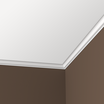 Отделка стен и потолка Карниз Европласт 1.50.158 жёсткий 34х33х2000 мм