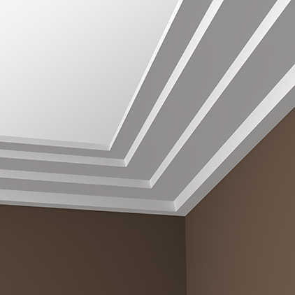 Отделка стен и потолка Карниз Европласт 1.50.145 жёсткий 262х92х2000 мм