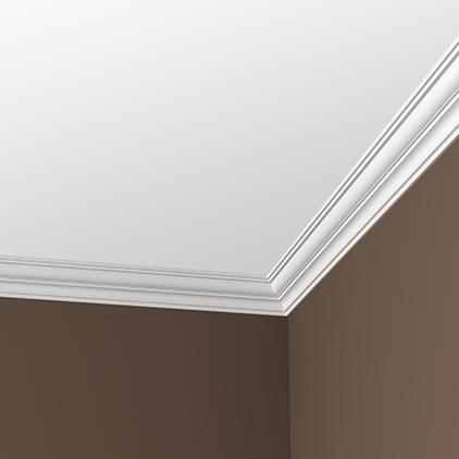 Отделка стен и потолка Карниз Европласт 1.50.288 жёсткий 54х59х2000 мм