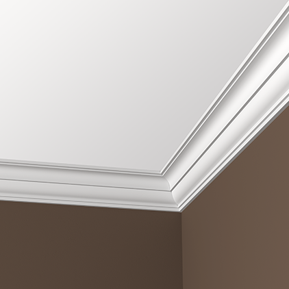 Отделка стен и потолка Карниз Европласт 1.50.161 жёсткий 91х81х2000 мм