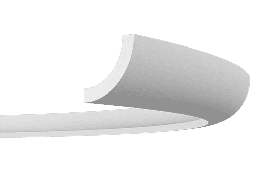 Отделка стен и потолка Карниз Европласт 1.50.225 гибкий 58х54х2000 мм