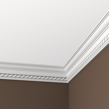 Отделка стен и потолка Карниз Европласт 1.50.119 жёсткий 56х113х2000 мм