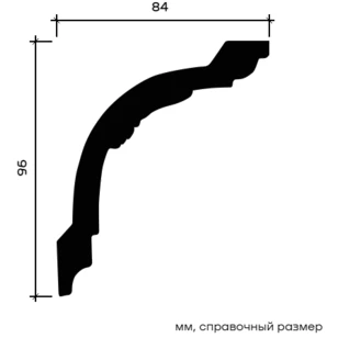 Карниз Европласт 1.50.183 гибкий 84х96х2000 мм