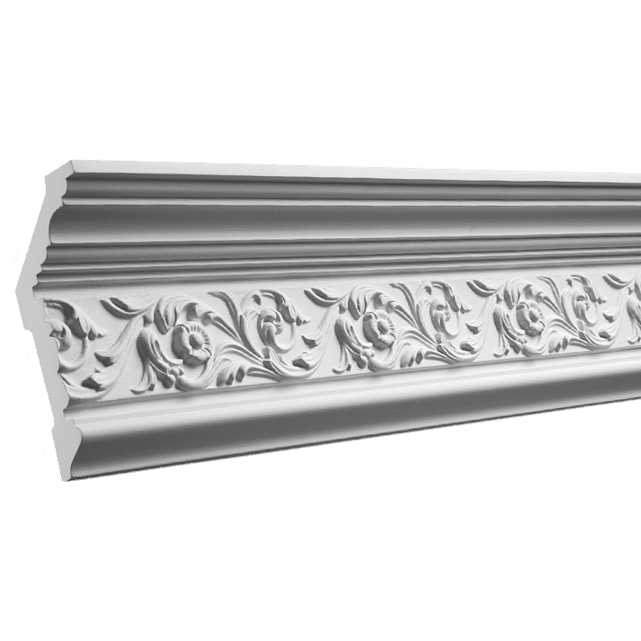 Отделка стен и потолка Карниз Европласт 1.50.128 жёсткий 66х144х2000 мм