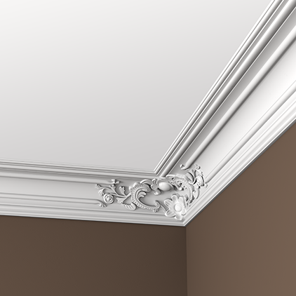 Отделка стен и потолка Карниз Европласт 1.50.167 жёсткий 120х119х2000 мм