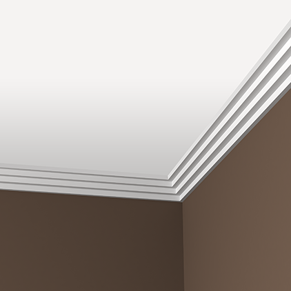 Отделка стен и потолка Карниз Европласт 1.50.140 жёсткий 56х56х2000 мм