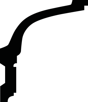 Отделка стен и потолка Карниз Европласт 1.50.175 жёсткий 117х135х2000 мм