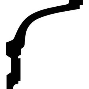 Карниз Европласт 1.50.175 жёсткий 117х135х2000 мм