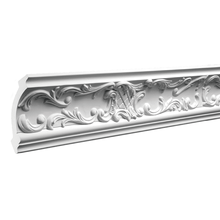 Отделка стен и потолка Карниз Европласт 1.50.125 жёсткий 85х90х2000 мм