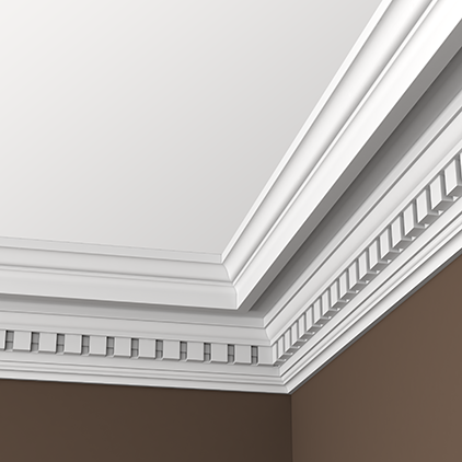 Отделка стен и потолка Карниз Европласт 1.50.110 жёсткий 189х169х2000 мм