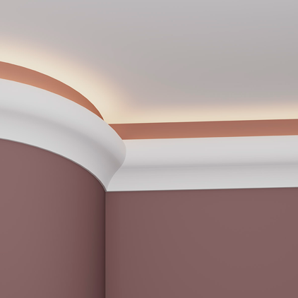 Отделка стен и потолка Карниз Европласт 1.50.228 гибкий 80х140х2000 мм