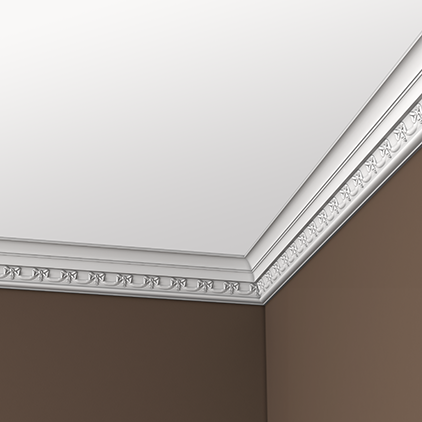 Отделка стен и потолка Карниз Европласт 1.50.186 жёсткий 55х82х2000 мм