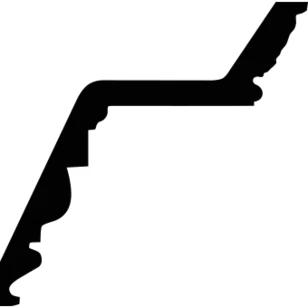 Карниз Европласт 1.50.137 жёсткий 185х190х2000 мм
