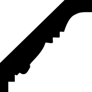 Карниз Европласт 1.50.200 жёсткий 55х55х2000 мм