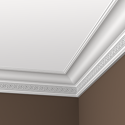 Отделка стен и потолка Карниз Европласт 1.50.118 жёсткий 131х130х2000 мм